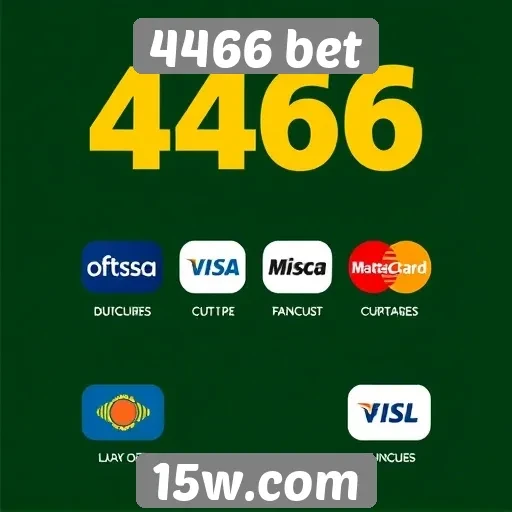 Métodos de pagamento disponíveis no 4466 bet